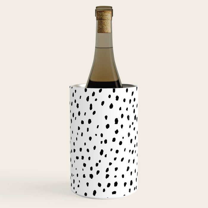 Speckle Dalmatian Pattern (black/white) Wine Chiller Gallery Image 1