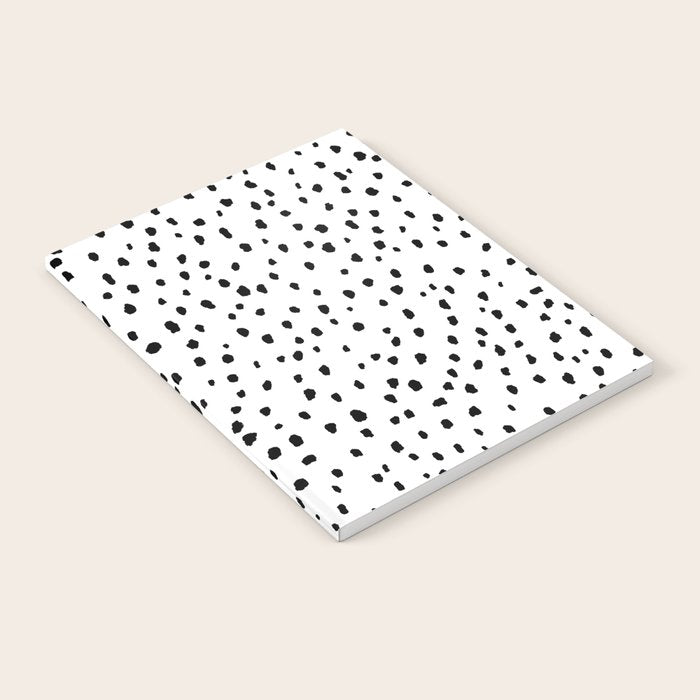 Speckle Dalmatian Pattern (black/white) Notebook Gallery Image 2