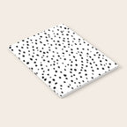Speckle Dalmatian Pattern (black/white) Notebook Gallery Image 2