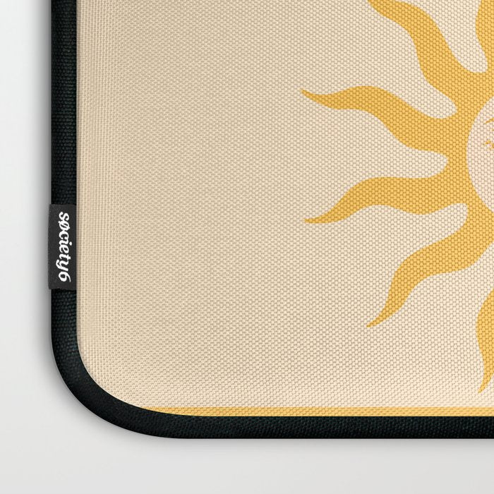 Minimal geometric abstraction Rainbow, Flower, Sun and Moon 2 Laptop Sleeve Gallery Image 3