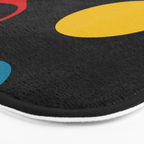 Mid Century Modern Geometric Abstract Bath Mat Gallery Image 3