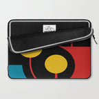 Mid Century Modern Geometric Abstract Laptop Sleeve Gallery Image 2
