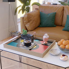 Mid Century Modern Geometric Abstract Serving Tray Gallery Image 2