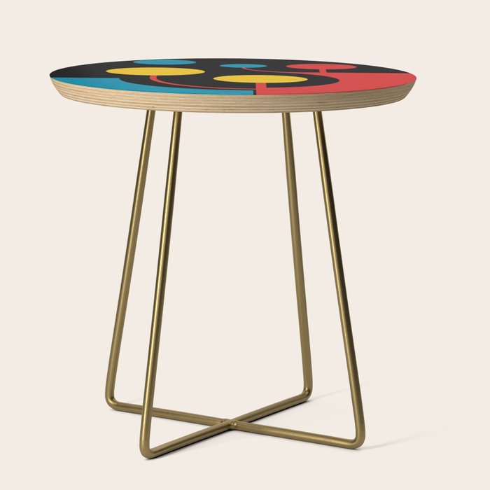 Mid Century Modern Geometric Abstract Side Table Gallery Image 1