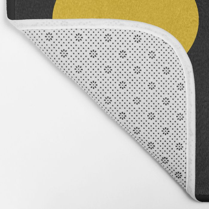 Mid Century Modern Geometric Abstract Bath Mat Gallery Image 2