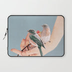 Birds on Hand Laptop Sleeve Gallery Image 1