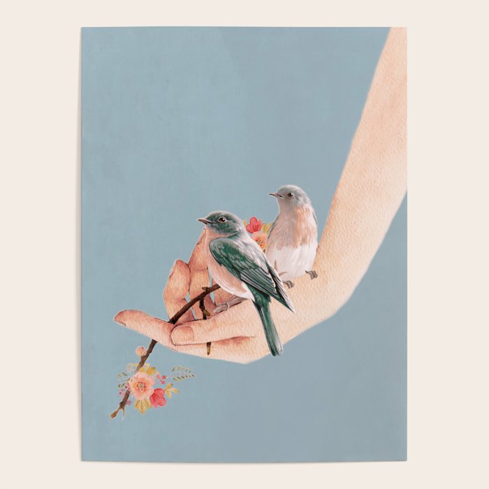 Birds on Hand Poster Gallery Image 4