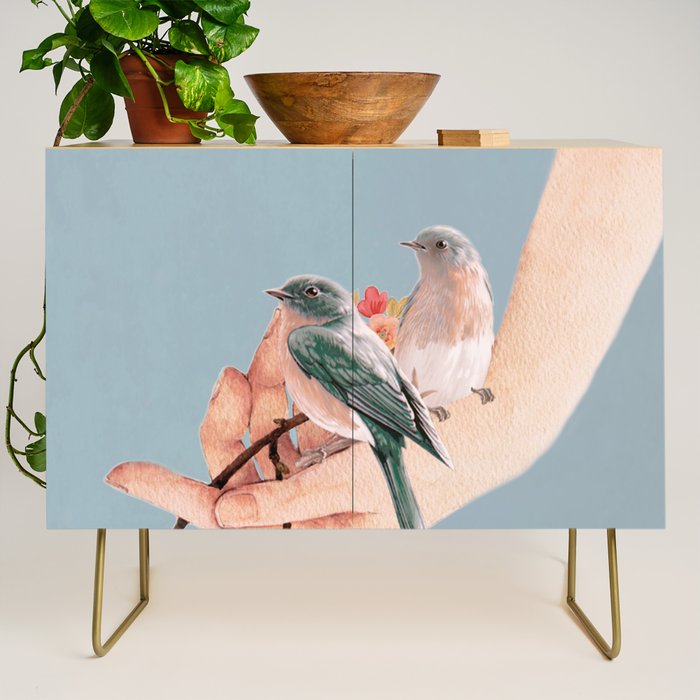 Birds on Hand Credenza Gallery Image 1