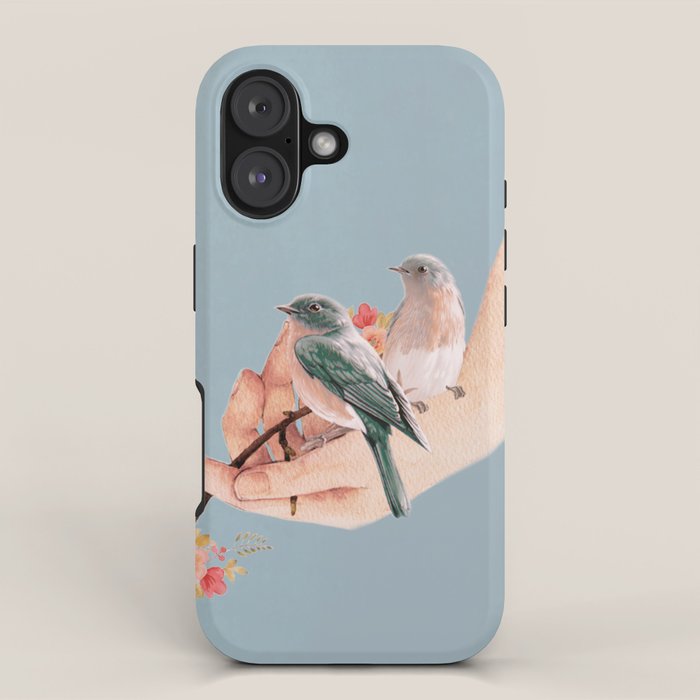 Birds on Hand iPhone Case Gallery Image 1