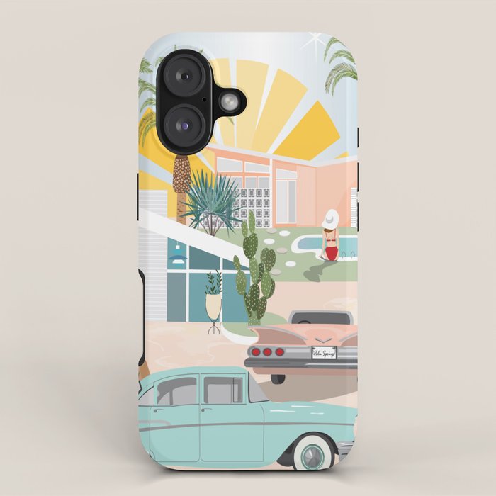 Retro Palm Springs III iPhone Case Gallery Image 1