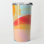 Sunset On Hills and Sea  Travel Mug Gallery Image 2