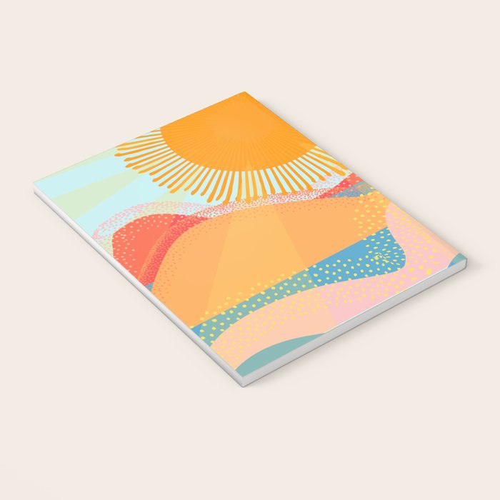 Sunset On Hills and Sea  Notebook Gallery Image 3