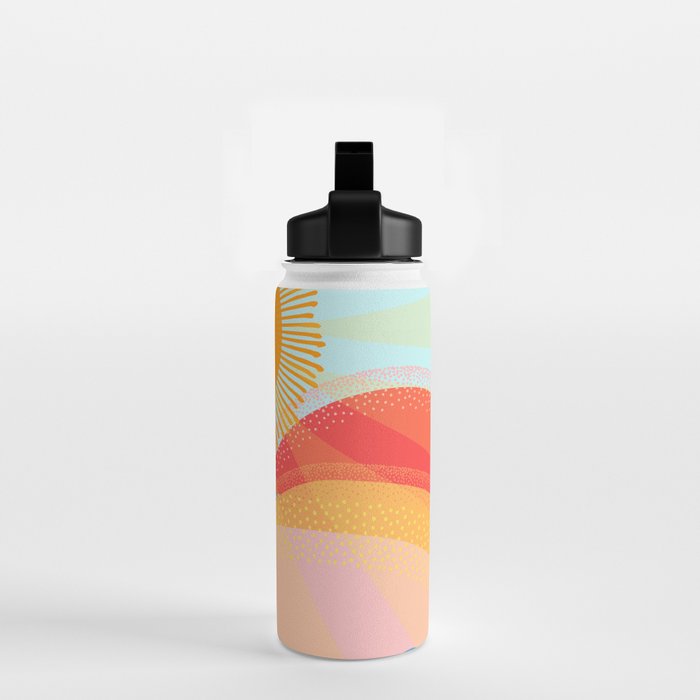 Sunset On Hills and Sea  Water Bottle Gallery Image 2