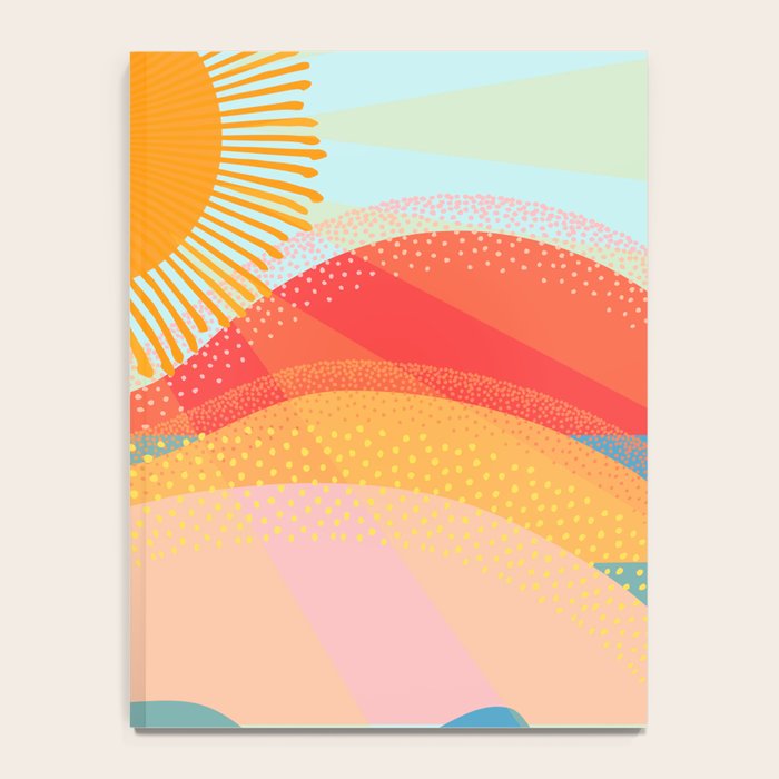 Sunset On Hills and Sea  Notebook Gallery Image 4