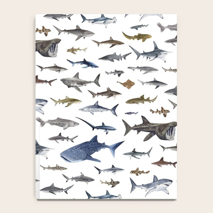 SHARKS poster-white Notebook Gallery Image 4