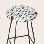 SHARKS poster-white Stool Gallery Image 2