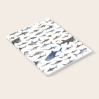 SHARKS poster-white Notebook Gallery Image 2