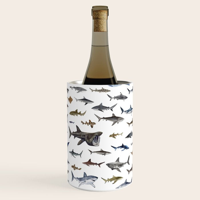 SHARKS poster-white Wine Chiller Gallery Image 3