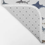 SHARKS poster-white Bath Mat Gallery Image 2