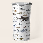 SHARKS poster-white Travel Mug Gallery Image 2