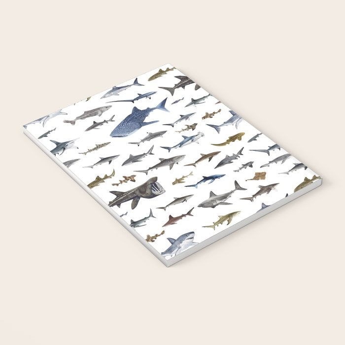SHARKS poster-white Notebook Gallery Image 3