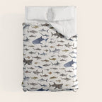SHARKS poster-white Comforter Gallery Image 8