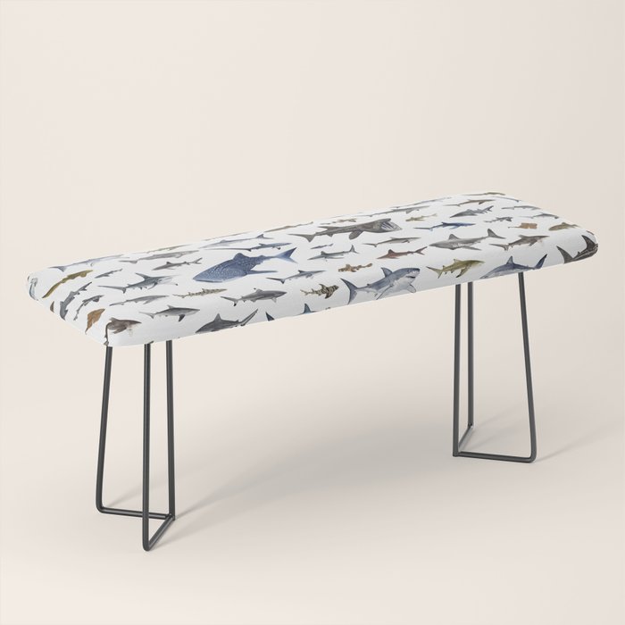 SHARKS poster-white Bench Gallery Image 1