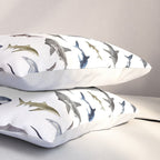 SHARKS poster-white Pillow Sham Gallery Image 3