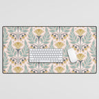 La Floraison - Blush Pink Desk Mat Gallery Image 1