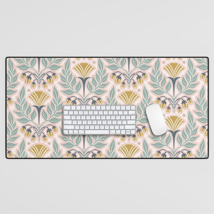 La Floraison - Blush Pink Desk Mat Gallery Image 1
