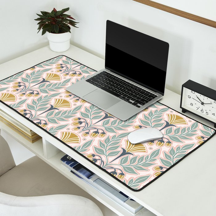 La Floraison - Blush Pink Desk Mat Gallery Image 2