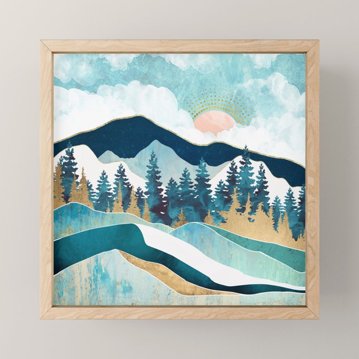 Summer Forest Mini Art Print Gallery Image 1