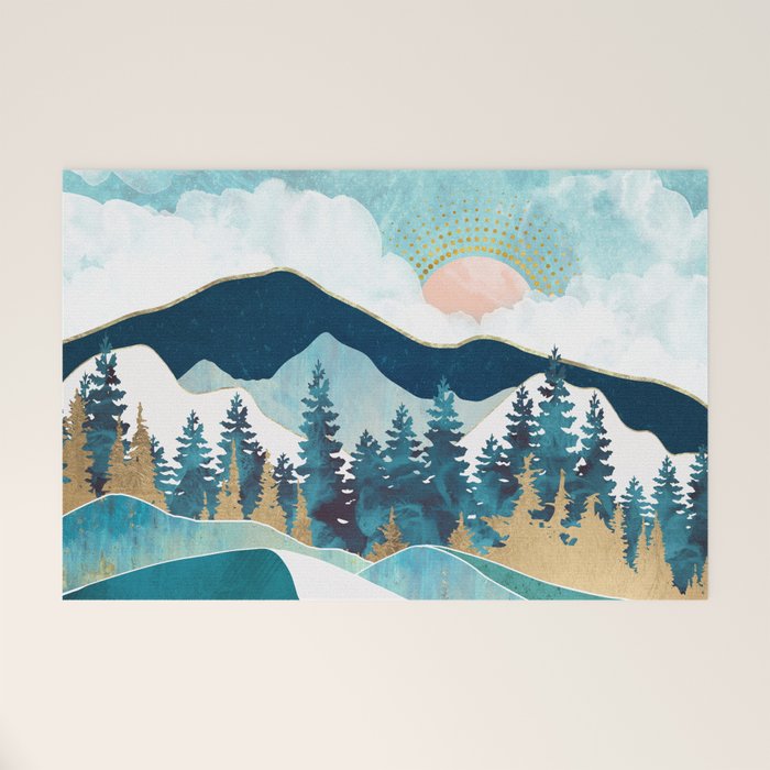 Summer Forest Welcome Mat Gallery Image 1