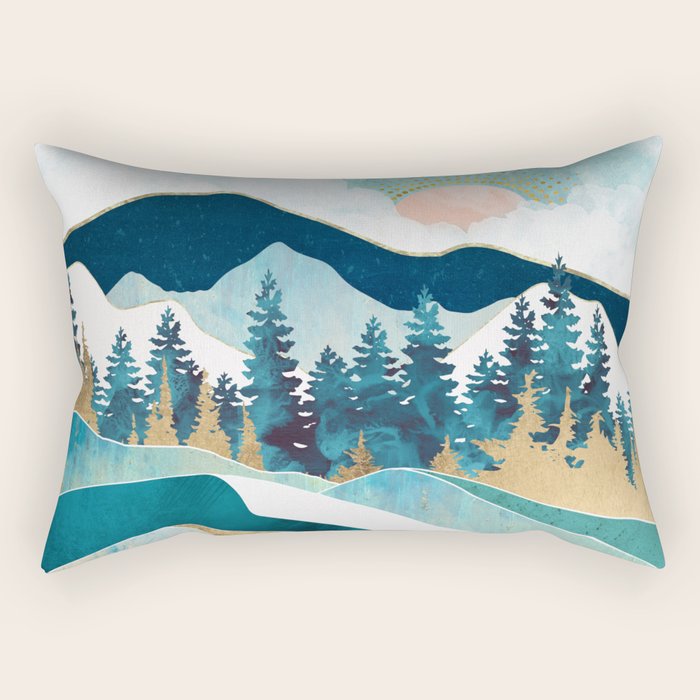 Summer Forest Rectangular Pillow Gallery Image 2