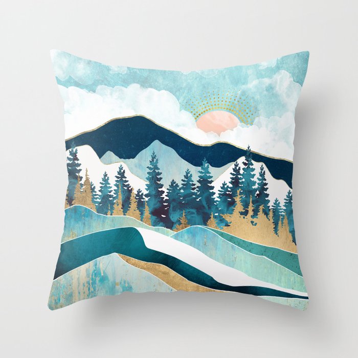 Summer Forest Throw Pillow Gallery Image 6