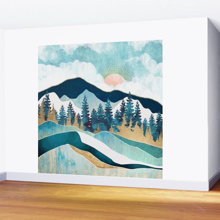 Summer Forest Wall Mural Gallery Image 2