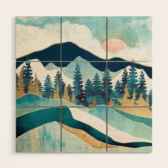 Summer Forest Wood Wall Art Gallery Image 1