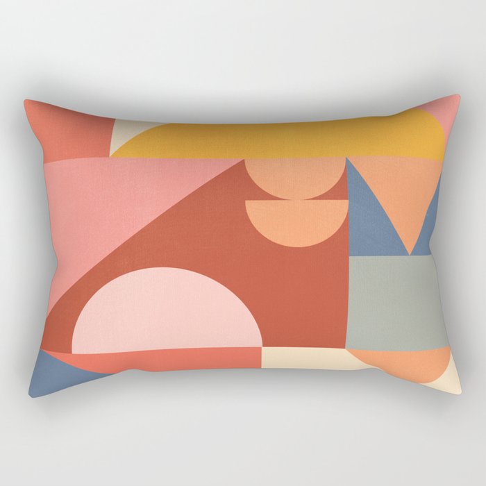 Abstract Geometric Shapes 32 Rectangular Pillow Gallery Image 1