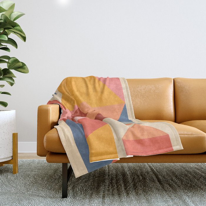 Abstract Geometric Shapes 32 Throw Blanket Gallery Image 1