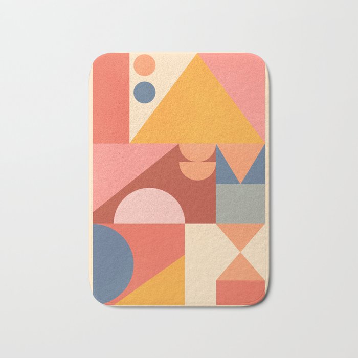 Abstract Geometric Shapes 32 Bath Mat Gallery Image 1