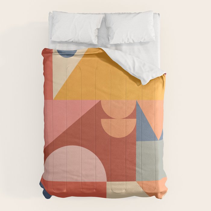 Abstract Geometric Shapes 32 Comforter Gallery Image 6