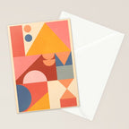 Abstract Geometric Shapes 32 Stationery Card Gallery Image 2