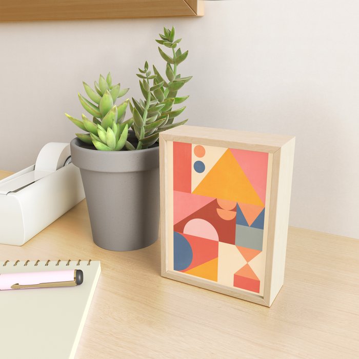 Abstract Geometric Shapes 32 Mini Art Print Gallery Image 2