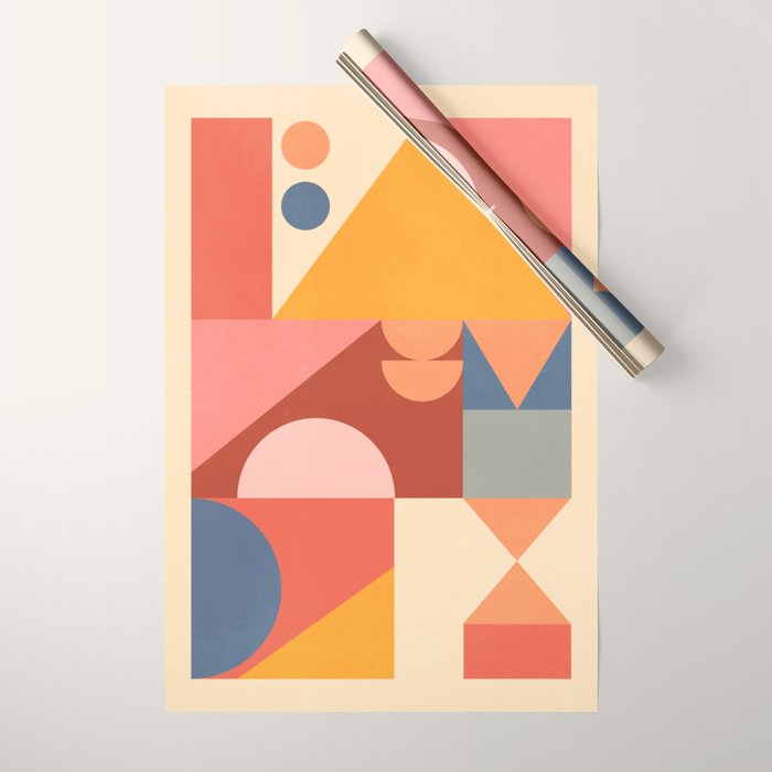 Abstract Geometric Shapes 32 Wrapping Paper Gallery Image 1