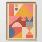 Abstract Geometric Shapes 32 Serving Tray Gallery Image 1