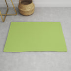 Happy Light Lime Green Solid Rug Gallery Image 1