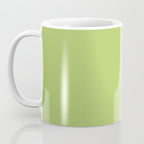 Happy Light Lime Green Solid Coffee Mug Gallery Image 3