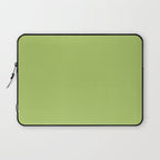 Happy Light Lime Green Solid Laptop Sleeve Gallery Image 1