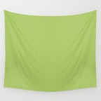 Happy Light Lime Green Solid Wall Tapestry Gallery Image 4