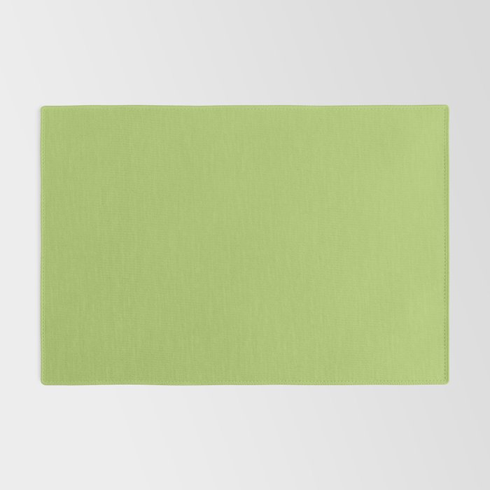 Happy Light Lime Green Solid Rug Gallery Image 2